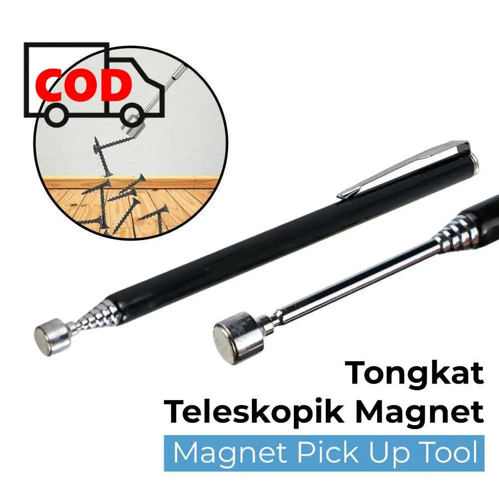 Tongkat Magnetik Alat Pengambil Benda Telescopic Magnet Pick Up Tool Rod Stick