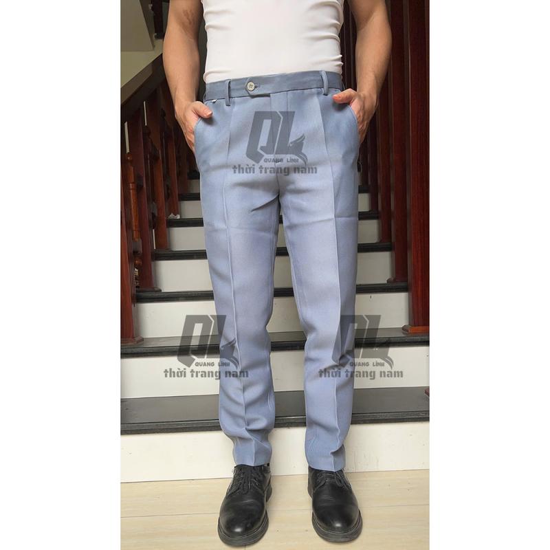 COMBO 2 Quần Âu Nam - Quần tây nam chất vải cotton dầy dặn, không nhăn,không xù ống dáng trẻ Hàn Quốc Trơn Ôm gọn (không co giãn) Ong  Pants Menswear 6