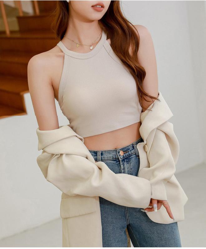 Product Introduction of HOT No-wear bra One-piece with breast pad crop top, off-the-shoulder top for women Womenswear Lingerie Comfort Basic 6