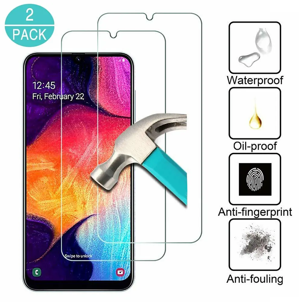 Phim màn hình Kính cường lực, 2 cái, dành cho Samsung Galaxy A10 / 20 / 30 / 40 / 50 / 60 / 70 / 80 / 90