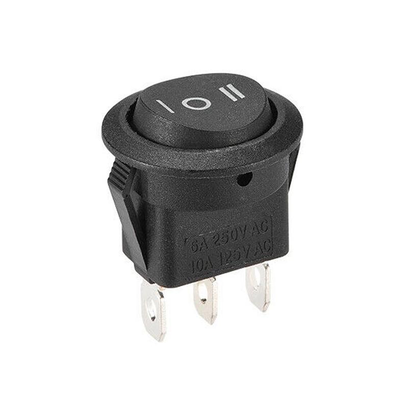 [Daily Deals] On/Off/On Black Round Rocker Switch Car Automotive ...