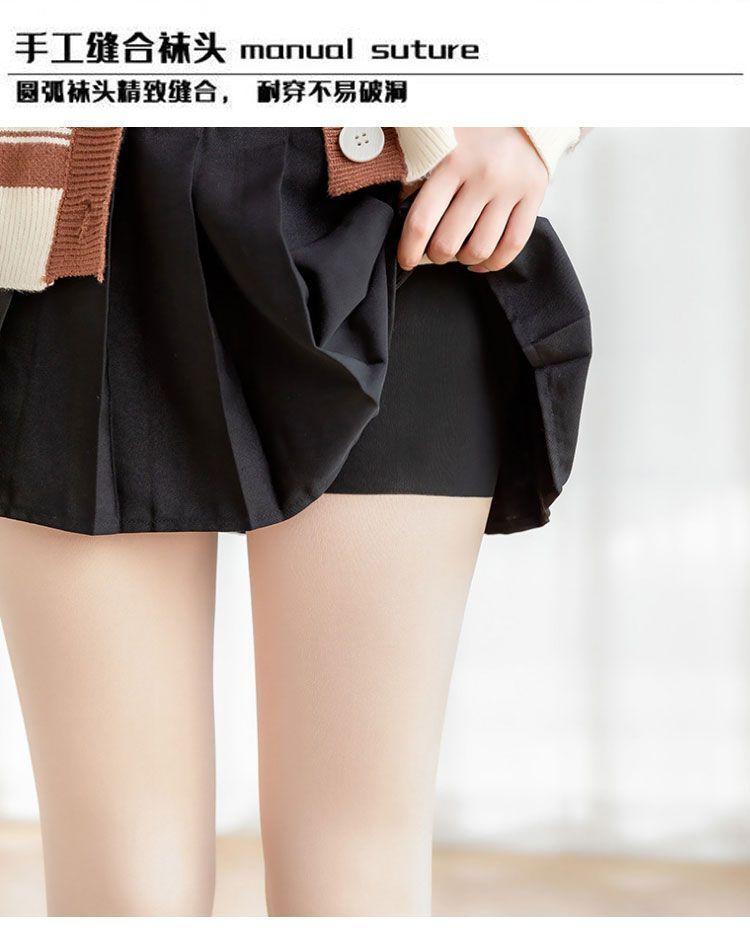 Product Introduction of Quần Tất, Thiết Kế Ba Trong Một, Màu Da Thịt Tuyệt Vời, Thích Hợp Cho Mùa Xuân, Mùa Thu Và Mùa Đông, Kiểu Hai Mảnh Giả, Dài Quá Đầu Gối, Lót Lông Cừu, Có Đệm, Tất Giữ Nhiệt 11