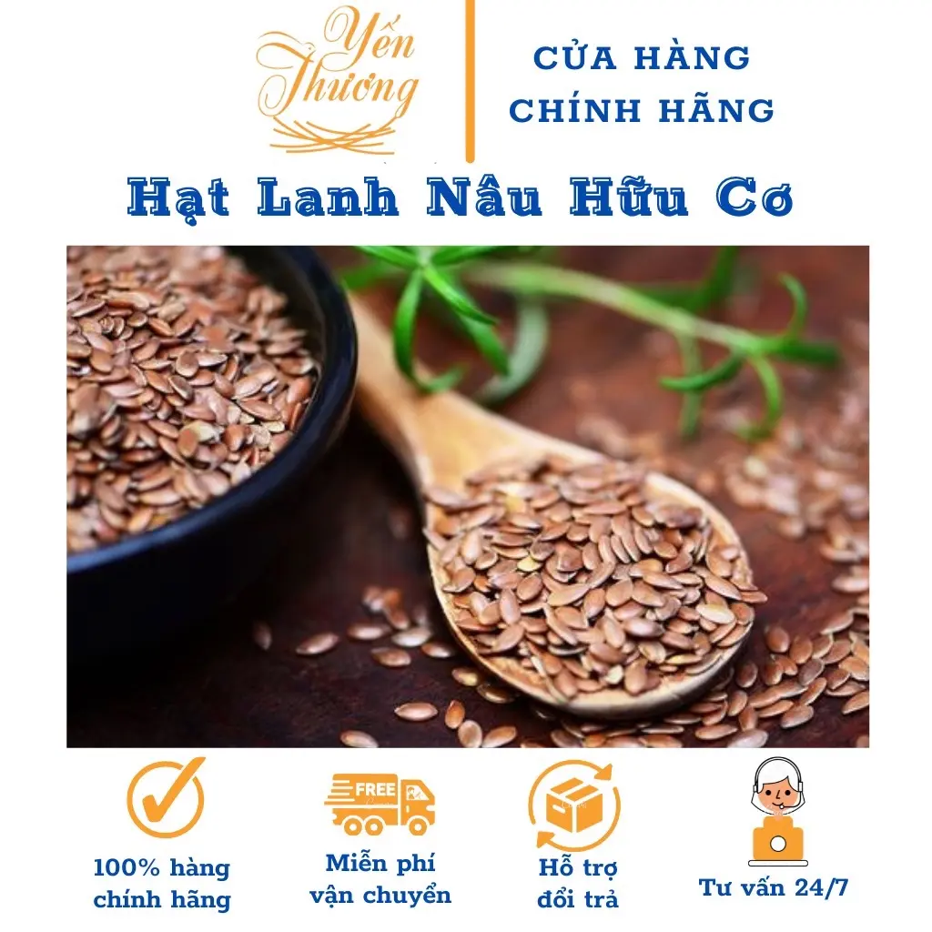[Kèm Quà] 1KG Hạt Lanh Nâu Canada - Dùng Ủ Tóc, Đắp mặt, rang ăn được | Hạt hữu cơ nhập khẩu