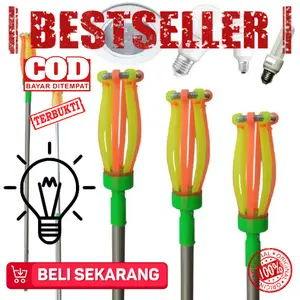 Tongkat Lampu Model Kecubung 3m Full Set Hitam Kuning/Kuning/Hitam Orange