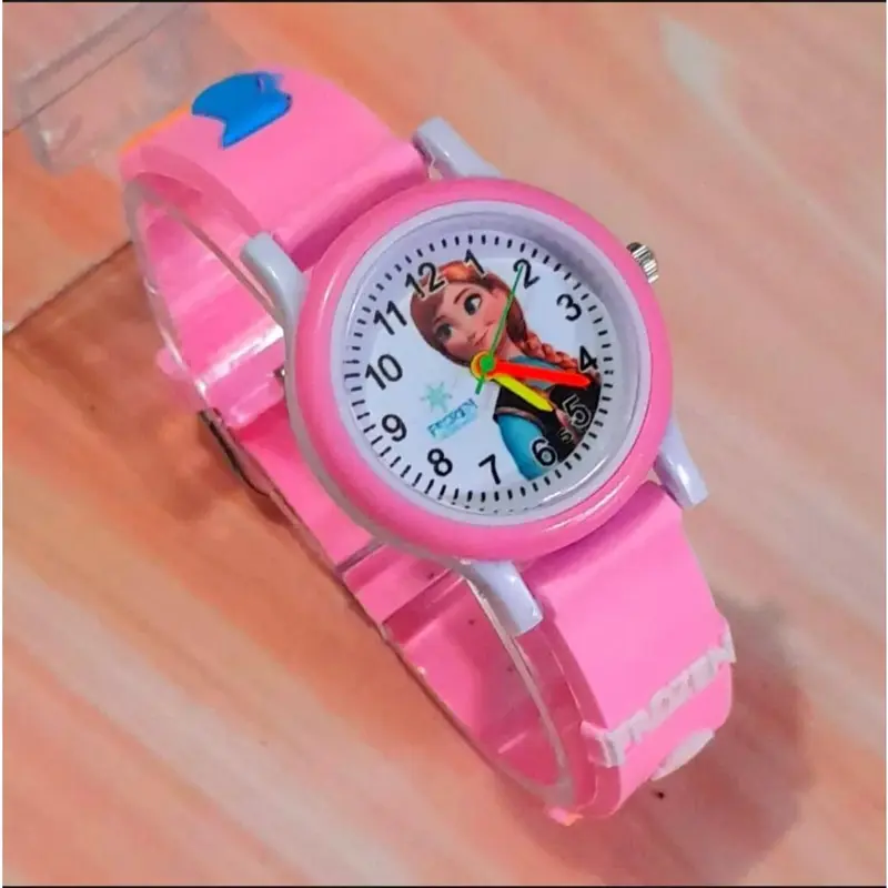 COD Jam Tangan Anak  Perempuan Analog  Ring Karakter Frozen Karet 1