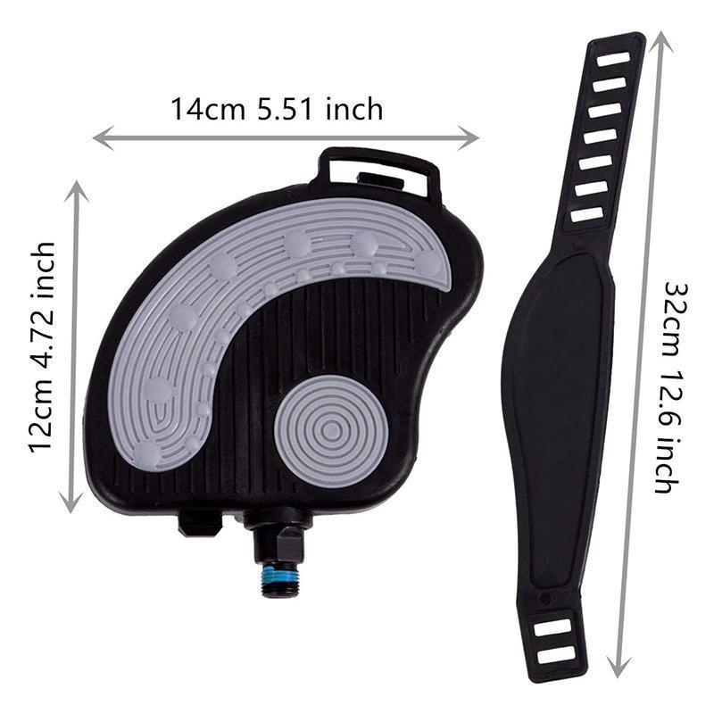 Dụng Cụ Tập Bàn Đạp Chân, Cho Bàn Đạp Xe Đạp Đường Trường Ổn Định 1 / 2, Có Dây Đai, Cho Bàn Đạp Xe Đạp Leo Núi, Bàn Đạp Xe Đạp Tập Thể Dục, Có Dải, Phù Hợp Với Mọi Loại Xe Đạp 8