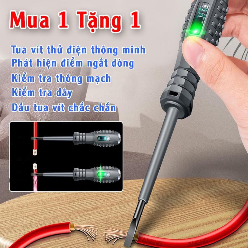 Product Introduction of Electric pen specialized for measuring broken wires, high brightness color light, multifunctional intelligent induction detection, screwdriver, electrical testing pen 3