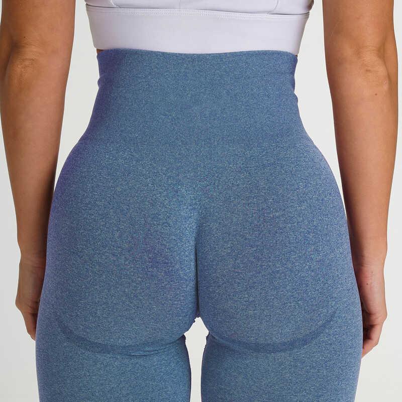 Product Introduction of Seamless Knitted Small Crescent Breathable Quick Drying Fitness High Waist Peach Tight Elastic Hip Lifting Yoga Pants 21
