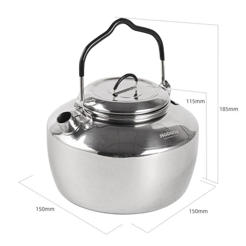Product Introduction of Camping Water Kettle Teapot Coffee Pot Portable Outdoor Kitchenware Cook Pot Water Boiler Tea Kettle for Camp Travel Mountaineering Picnic 0