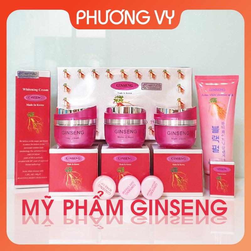 Mỹ phẩm Sâm Ginseng, làm sạch nám tàn nhang và dưỡng trắng da nhân sâm, kem sâm, mỹ phẩm Ginseng.
