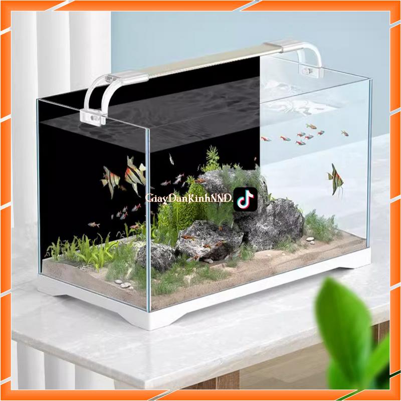 Decal Dán Hồ Cá, Bể Cá 3D, Decal Đen Nhám Đen Bóng Đủ Kích Thước hồcá 60x30x30cm