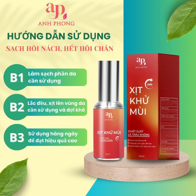 XỊT KHỬ MÙI CƠ THỂ - NHÀ ANH PHONG. Tạo cảm giác dễ chịu, giảm mồ hôi, không gấy ố vàng áo 4