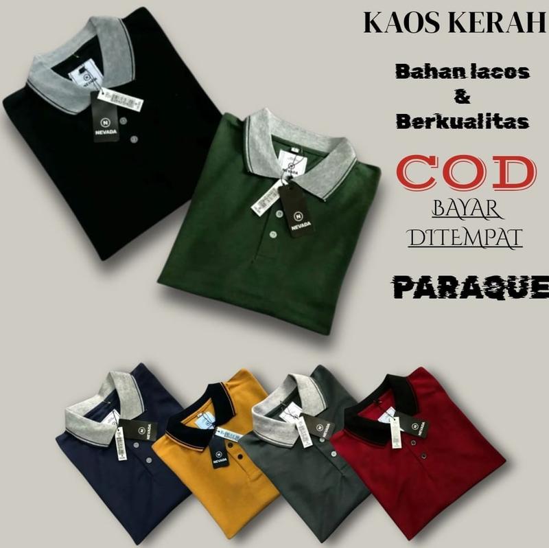Product Introduction of Paket 3pcs Kaos Polo Shirt Pria Kaos Kerah Lengan pendek Bahan Cotton Cuty Ukuran M L XL 7