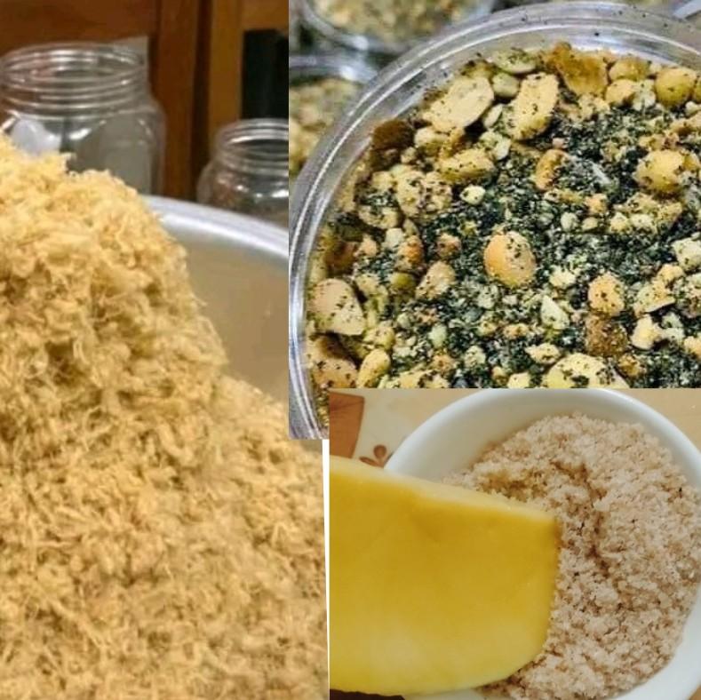 combo 3 sản phẩm. muối vừng lạc ruốc heo muối hảo hạng