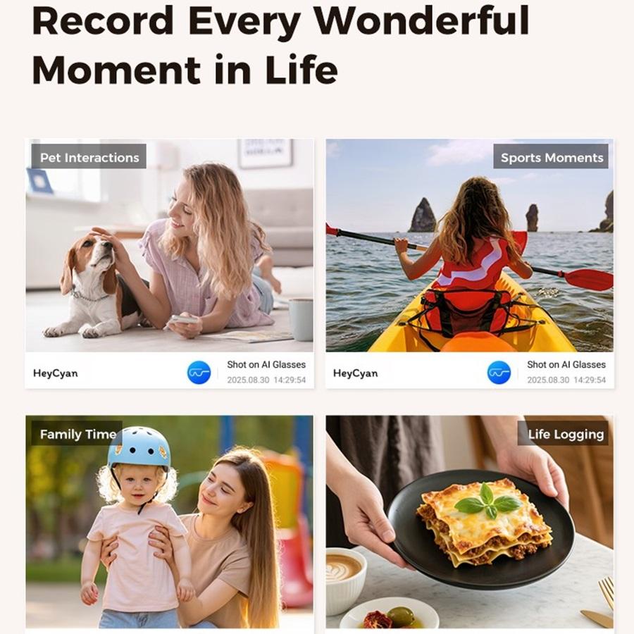 Rechargeable 800W Pixel Camera Smart Glasses With Charging Case Smartglasses Wifi Transmission Image Recognition Ai Translation - Image 5