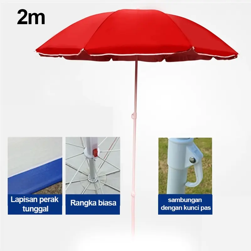 200CM-Merah- Anti UV