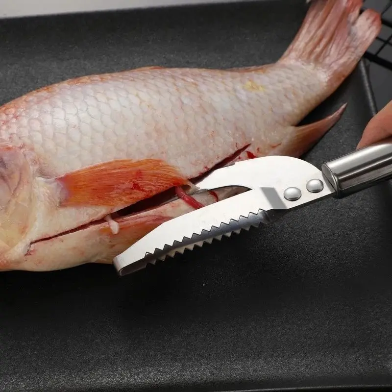 Pisau Ikan 3in1 Pisau 3 in 1 Skewer Alat Pemotong Ikan Pisau Ikan Pembersih Sisik 1