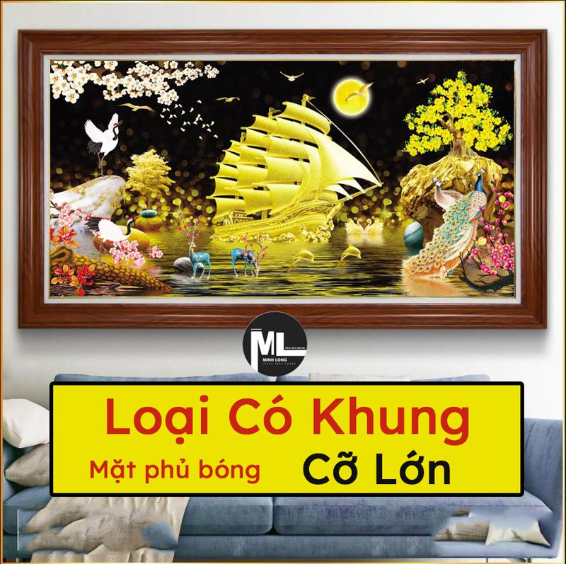 [ 70x150cm Có Khung] Tranh tráng gương, treo phòng khách, phòng làm việc, kèm khung bản lớn, khổ liền tấm. Treo Tường Decor Tường