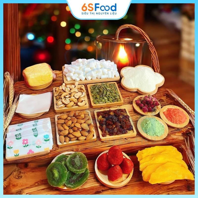 Product Introduction of [Túi Zip] Set Làm Kẹo Nougat Thượng Hạng Ít Ngọt, Ăn Kiêng Mix 3 Vị Dâu Tây, Matcha, Sữa Hạt 60 chiếc - 6SFOOD set  làm set  làm 1