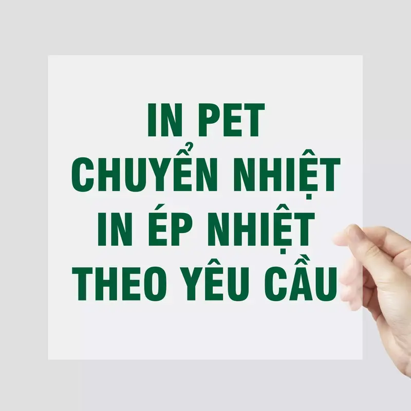 [In PET Theo Yêu Cầu] Hình Ủi Nhiệt, Hình Ép Nhiệt, Decal Logo In PET Chuyển Nhiệt Theo Yêu Cầu 0