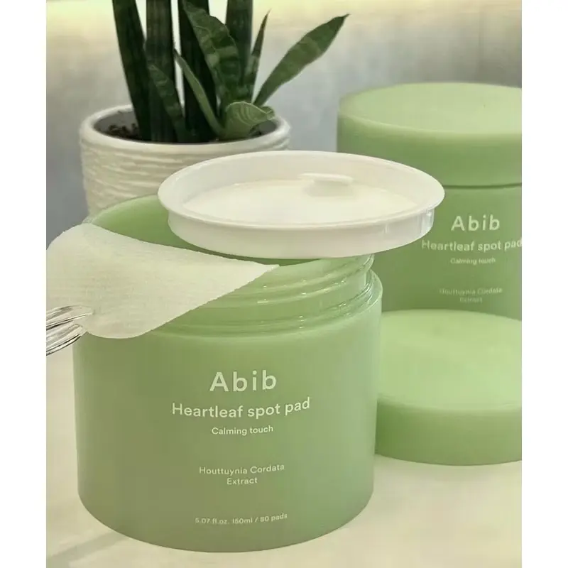￼Toner pad chiết xuất diếp cá giúp làm dịu da & tẩy tế bào chết Abib Heartleaf spot pad 80 miếng 150ml