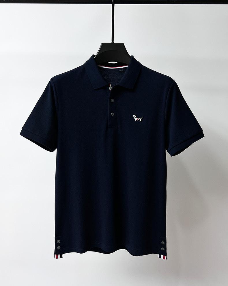 Product Introduction of Áo Thun ngắn Tay Cotton Mùa Hè, Quần Áo Cao Cấp, Dành Cho Nam Giới, Có Viền Xẻ Tà Ở Viền, Áo Polo Thường Ngày Hợp Xu hướng Tay Lửng 10