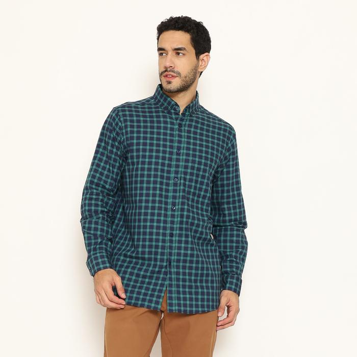 Gambar Lawell Kemeja Pria Lengan Panjang Kotak-Kotak Hijau Regular Fit – Josh - 14,5/S dari Lawell.Id Kota Administrasi Jakarta Utara Tokopedia