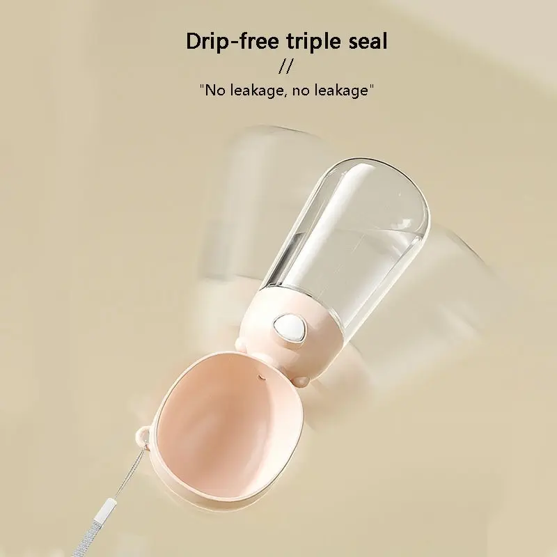 Product Introduction of Pet Water Bottle Portable Pet Accompanying Cup Cat Dog Travel Water Bottle Drinking Food Bowl 2 in 1 19