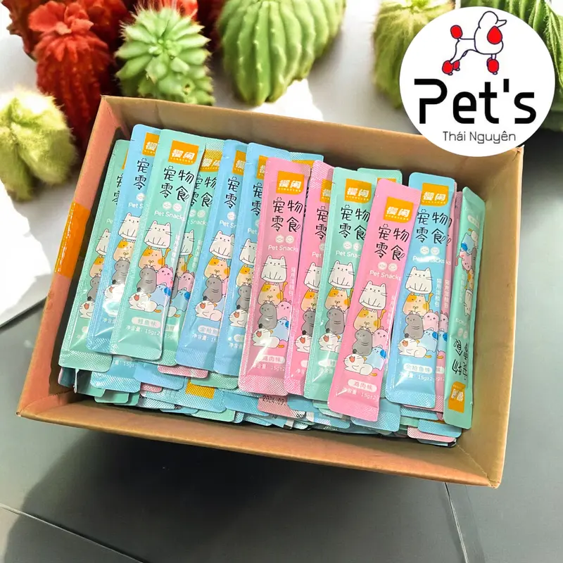 [COMBO 200 THANH Mix vị] Súp thưởng cho mèo Shizuka 15g-Pets Thái Nguyên 0