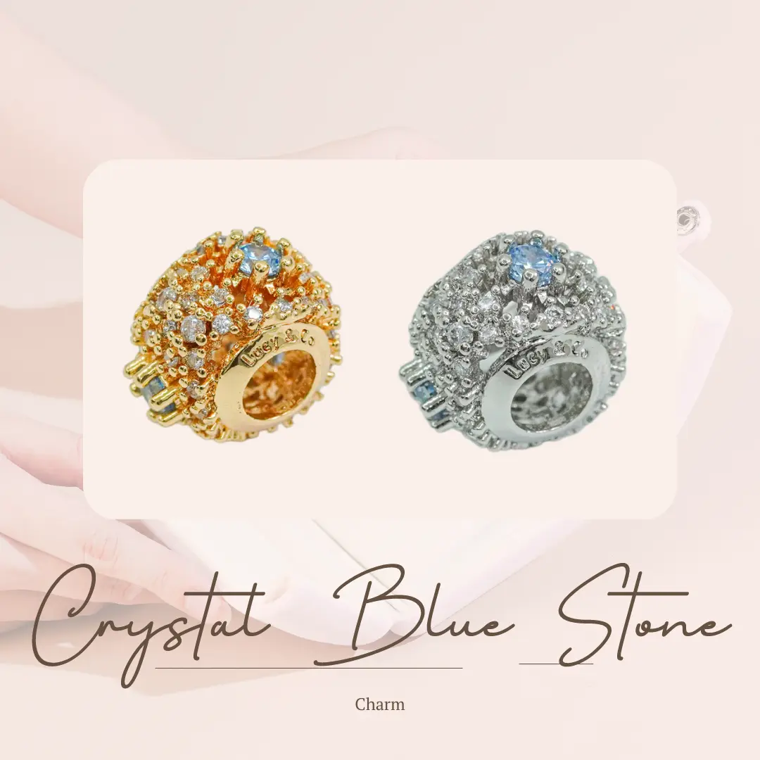 LIONTIN LUCY&CO. - CRYSTAL BLUE STONE CHARM Amethyst