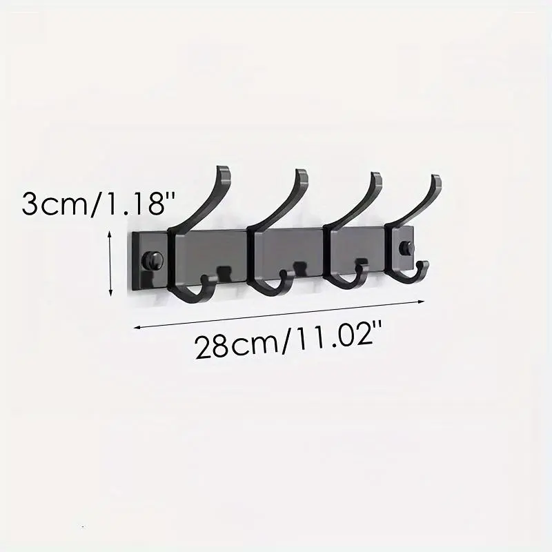 Wall Mounted Coat Hook, 1 Count Punch-free Hanging Storage Hook, Kitchen Utensil Hook, Home Organizer for Bathroom Bedroom Kitchen, Summer Gift 1