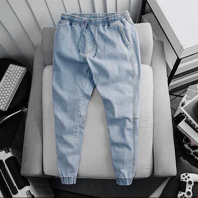 Quần Jogger Jean nam chất co dãn form Slimfit ôm vừa phải phù hợp mặc đi làm đi chơi với phong cách trẻ trung năng động Menswear Pants quanjogger quannam  giare quanjeans namsale bò xanh trắng slim fit jeans quanaodep 2024 quan