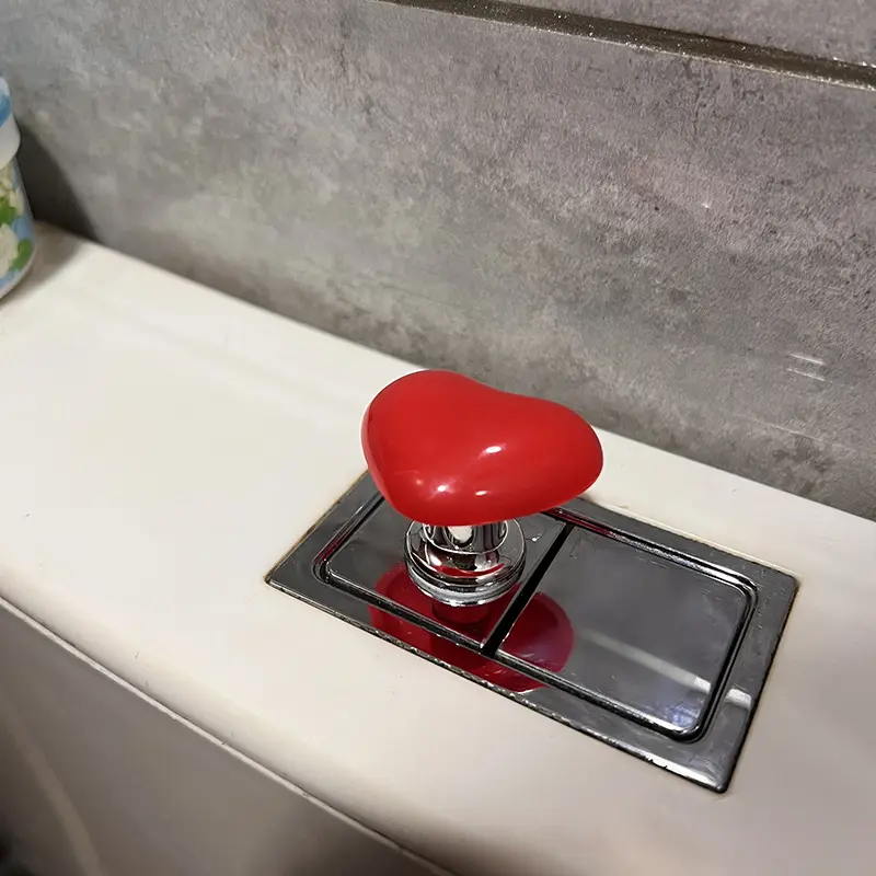 อุปกรณ์ป้องกัน Flushing, รูปหัวใจ, สำหรับห้องน้ำ, พร้อมสวิตช์ชักโครก, ปุ่มขยาย, อุปกรณ์ Flushing ถังเก็บน้ำ