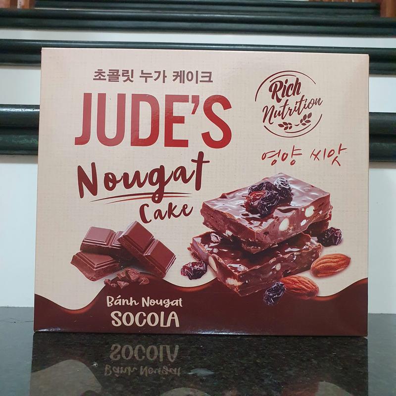 BÁNH NOUGAT NGÀN LỚP SOCOLA HẠNH NHÂN - HỘP 240G - BÁNH HẠNH PHÚC - KẸO SỮA HẠT