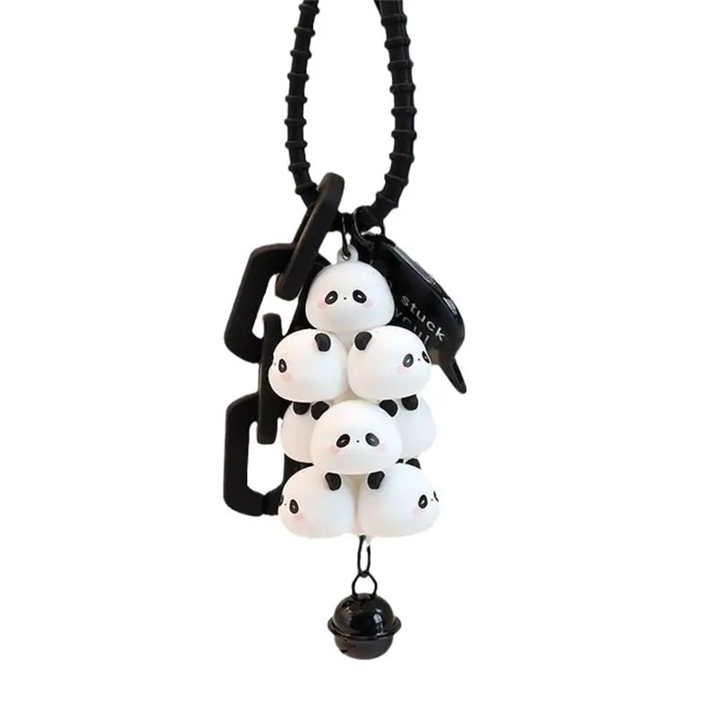 Kawaii Stacked Cartoon Pig Keychains Creative Student Couple Backpack Hanging Decoration Mobile Phone Case Strap Pendants