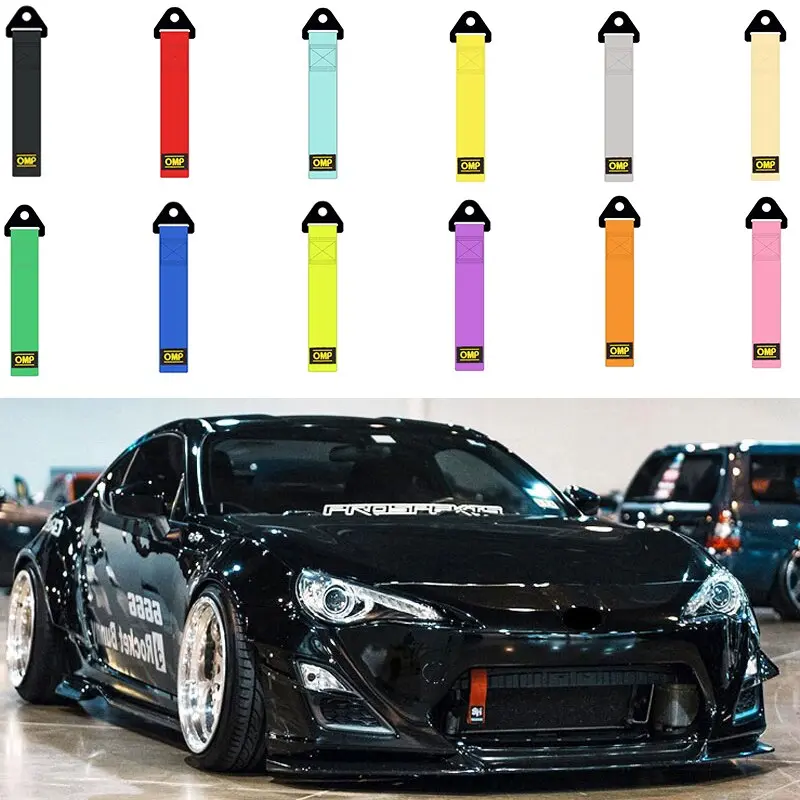 Dây Móc Kéo Xe Chữ Sparco Và OMP Phụ Kiện Trang Trí Xe Ô Tô