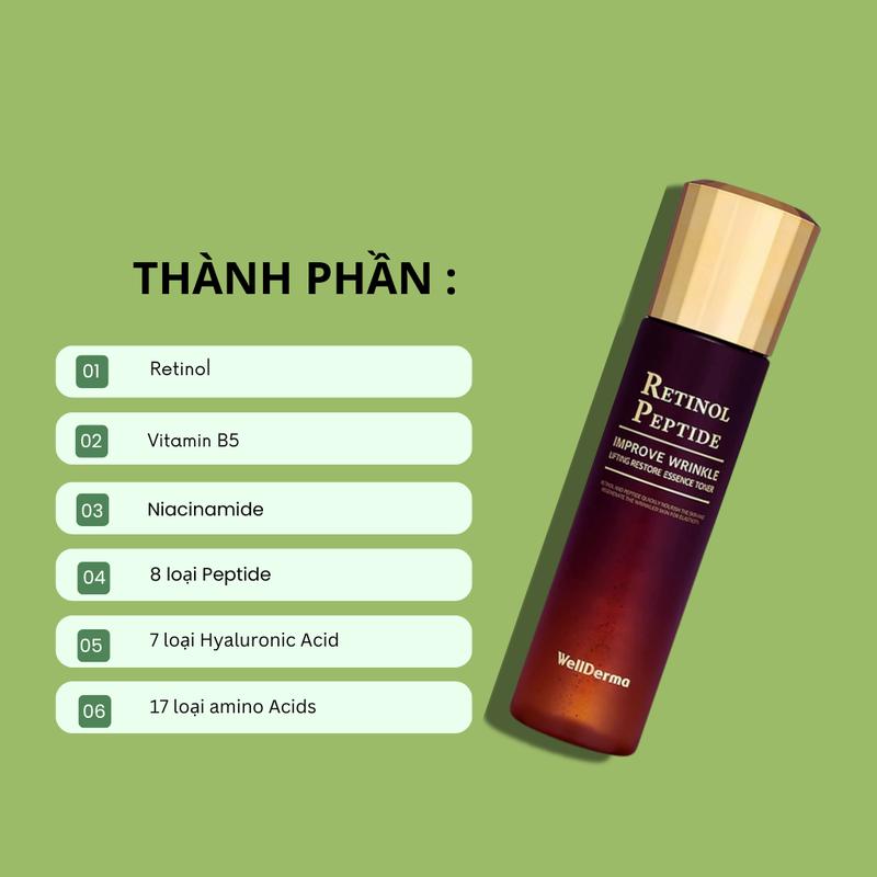 1 Chai Tinh Chất Toner Well.De.rma Retinol Peptide 150ml Hàn Quốc Mã SP001417 1