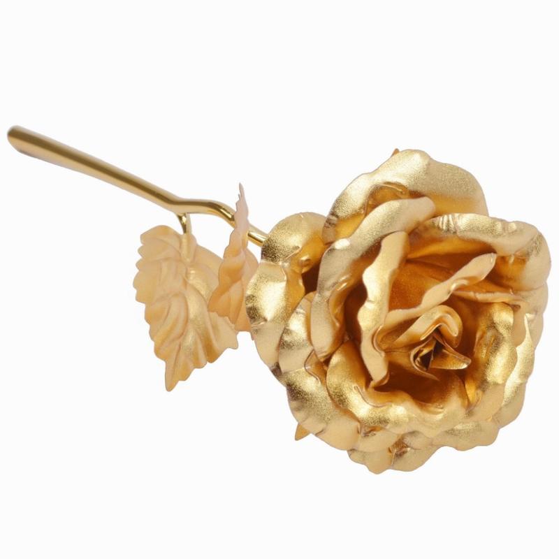 Product Introduction of gold dipped roses Mother's Day Present Small Gift Gold-Foil Roses Valentine's Day Gift Flower Artificial/Fake Flower Dried Flower Factory Wholesale 8