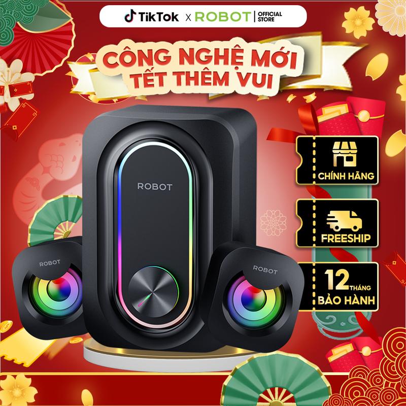 [BẢO HÀNH NẾU LỖI] Loa Máy Tính Gaming ROBOT RS190 Công Suất 9W - Hiệu Ứng LED RGB Âm Thanh Mạnh Mẽ Củ Loa Nghe Nhạc