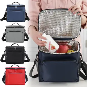Mode Tas bahu tunggal terisolasi makanan baru kapasitas besar, 디. Tanda warna polos. Sedang diobral
