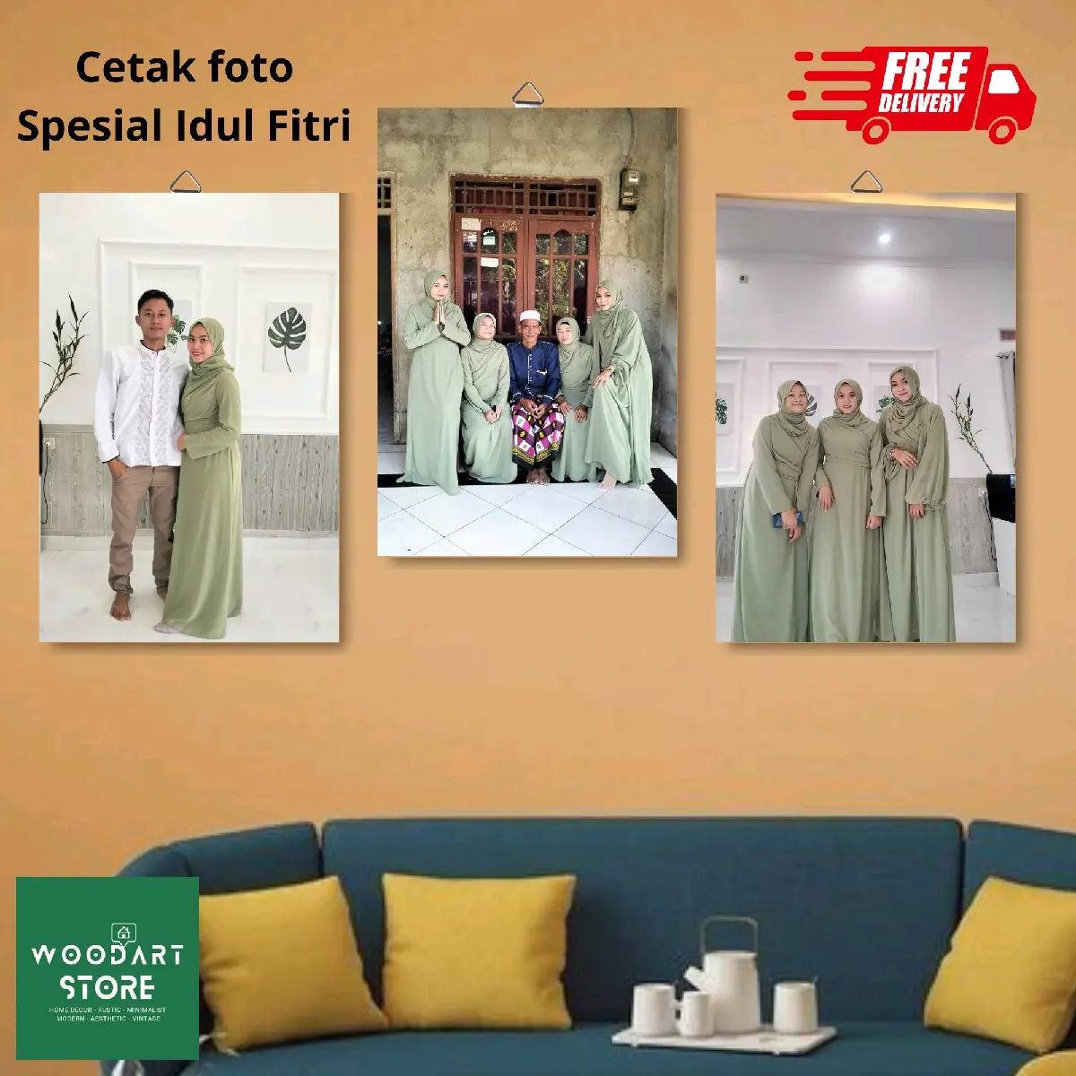 (BISA COD) PROMO CETAK FOTO CUSTOM / HIASAN DINDING CUSTOM FOTO MDF / CETAK FOTO MURAH