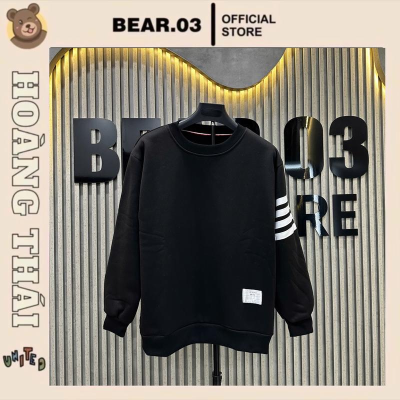 ÁO NỈ NAM SWT THÊU 4 SỌC TAY , DÀNH CHO NAM NỮ Menswear