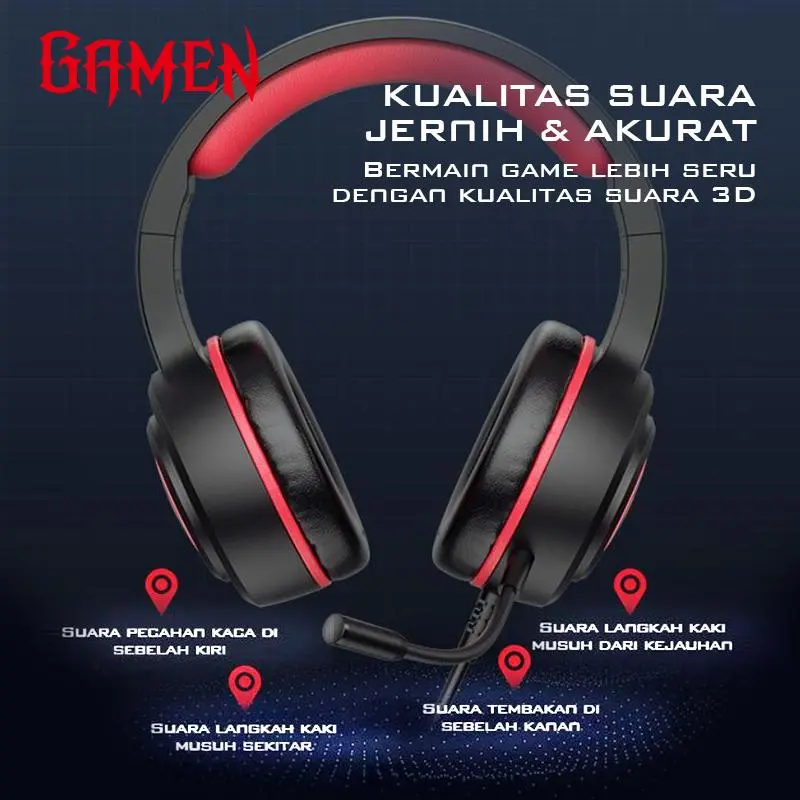 LIVE EXCLUSIVE IBEN] GAMEN Gaming Professional Headset Earphone