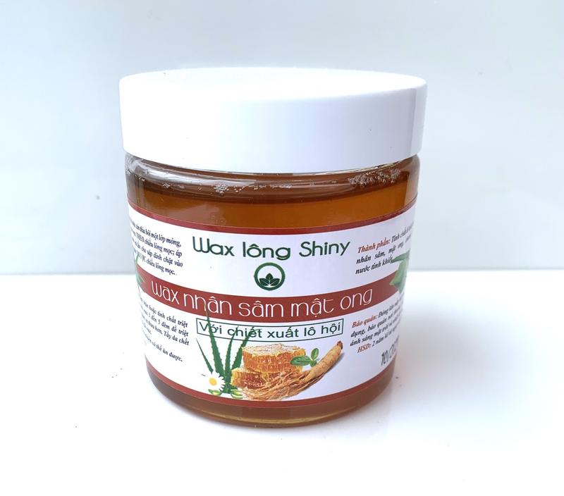 Wax Lông Tinh Chất Nhân Sâm Handmade Shinny 350g -Tặng kèm giấy wax chuyên dụng và que wax Tẩy Lông Cạo Râu Waxing