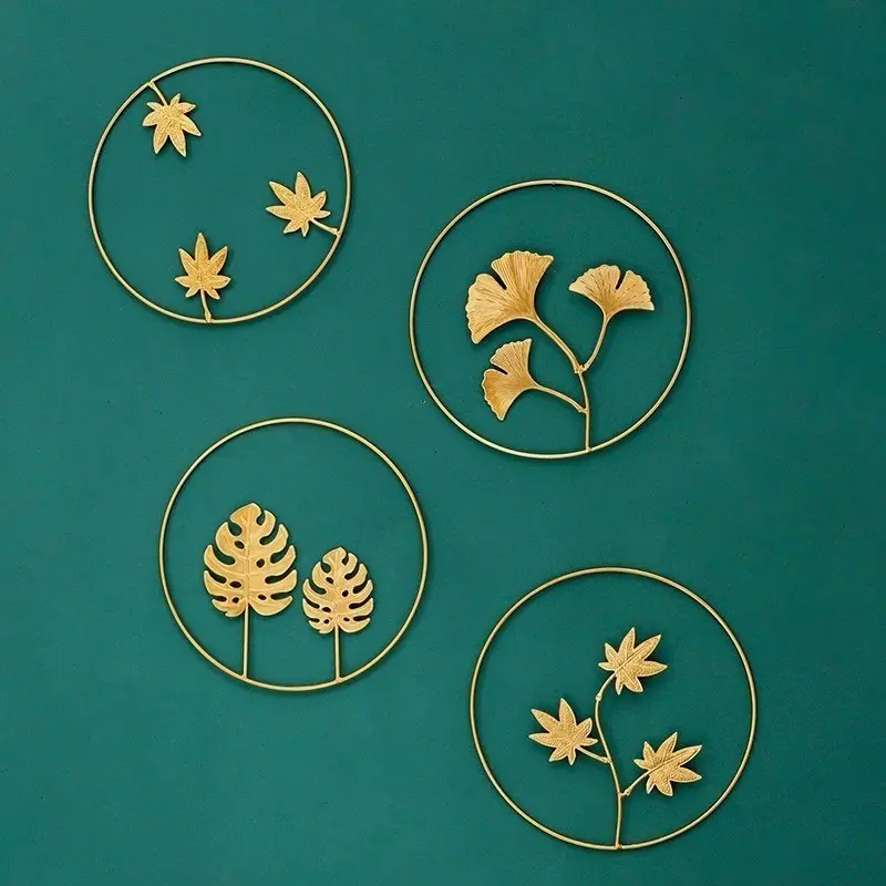 [Vinnatsu]Wall Decor Hiasan / Dinding Besi Metal Leaf Wall Art Decor/WALL Decor Nordic Dinding Besi Sofa Ruang Tamu 6