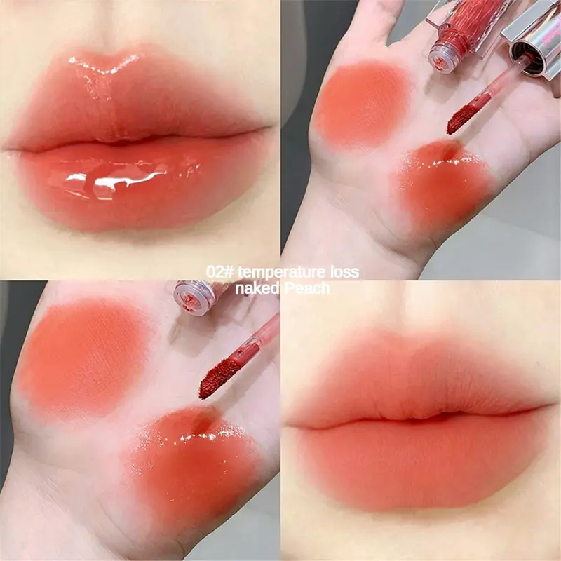Son Kem Lì Gương 2 Trong 1, Gấu Gege, Son Kem Hai Đầu Đầy Màu Sắc, Son Bóng Dưỡng Ẩm, Son Môi Tráng Gương Không Dính, Nhanh Khô, Không Dễ dính, Mật Ong Môi, Tăng Cường Màu Sắc, Độ Đầy Đủ Tự Nhiên Và Trang Điểm Môi Bóng 5