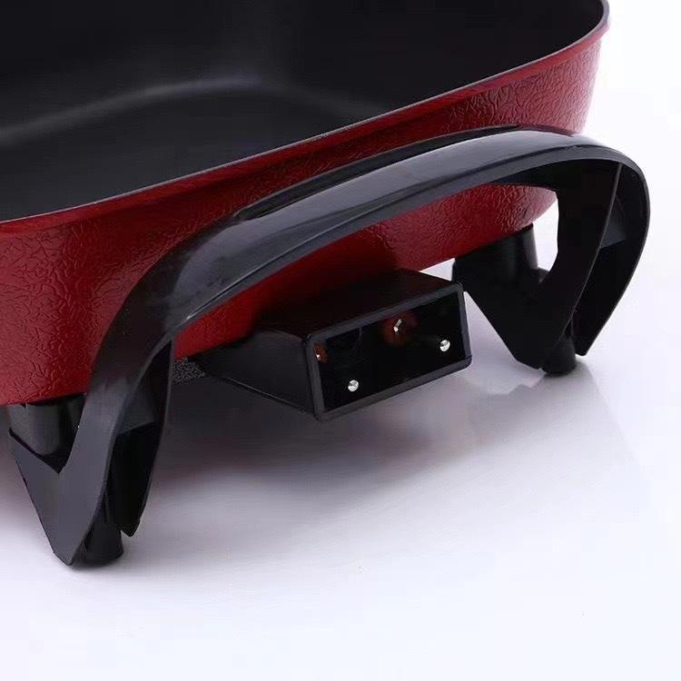 Product Introduction of Multifunctional Square Pot Household Electric Hot Pot Korean Style Large Capacity Smoke-Free Electric Cooking Pot Non-Stick 5L Electric Frying Pan 13