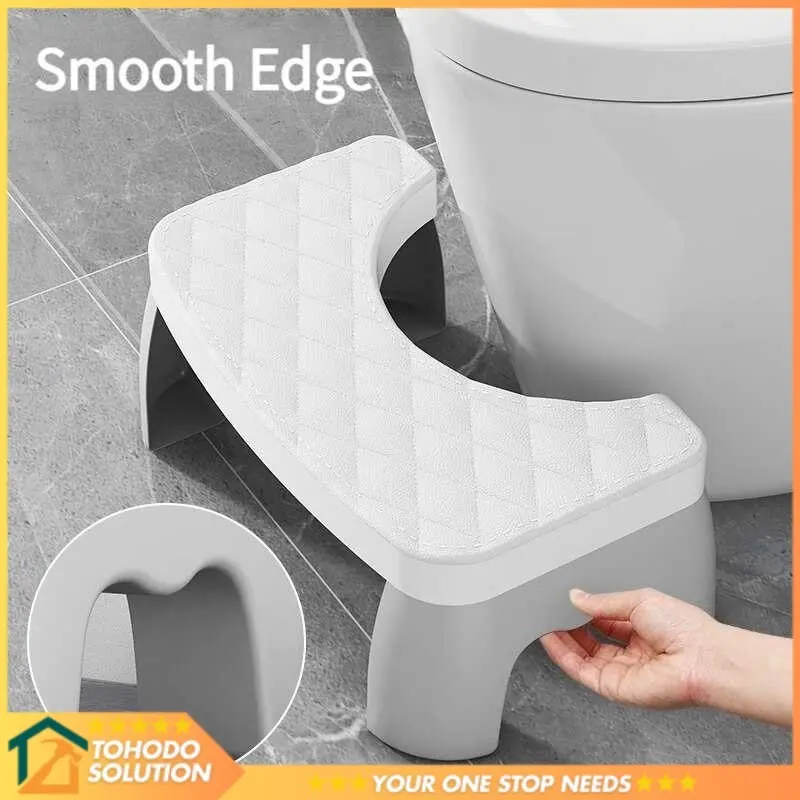 Hoxhecin Anti-Slip Toilet Footrest Chair Toilet Stool Bathroom - H42