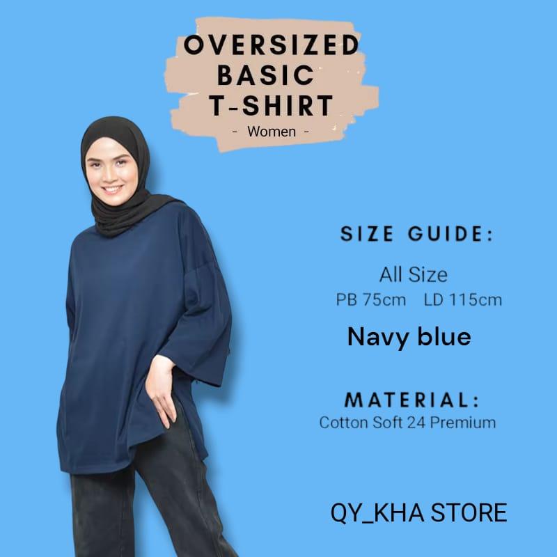 PAKET HEMAT 3 PCS 100AN ,KAOS WANITA OVERSIZE LENGAN 7/8 Katun Polos Lembut Nyaman Soft Atasan Panjang 8