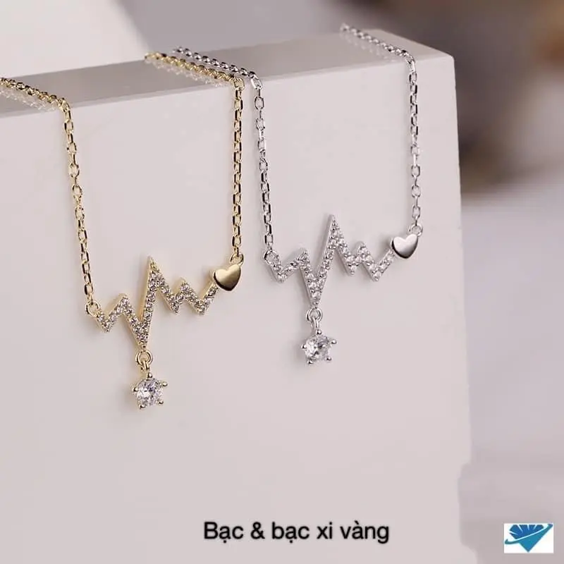 Dây chuyền bạc nữ LoPa dáng nhịp tim nhẹ nhàng sang chảnh điệu đà 4